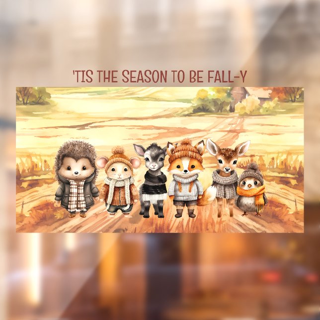 Vinilos Para Cristales Caer Amigos Cuidar Animales Nombre Ventana Cling (Hoja 2)