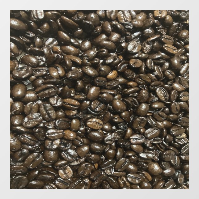 Vinilos Para Cristales Café frijol (Hoja)