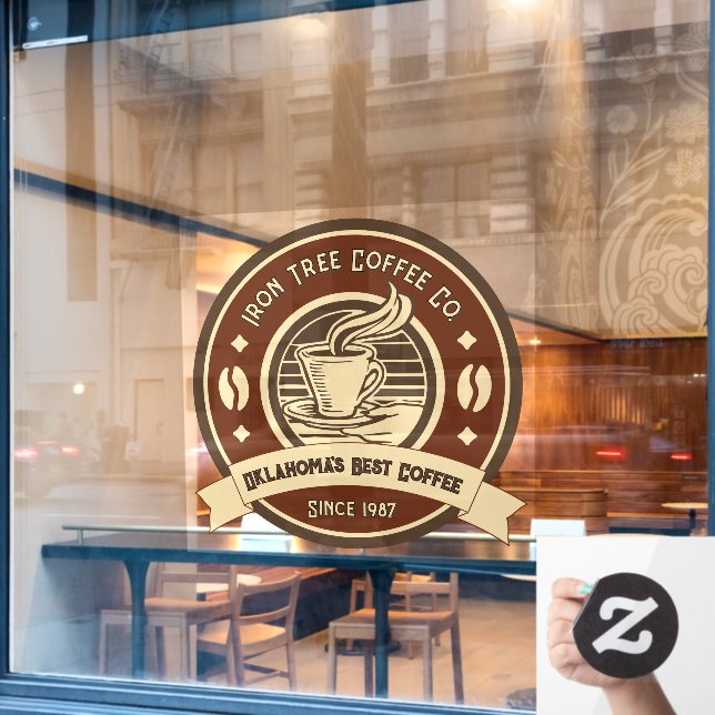 Vinilos Para Cristales Café genérico personalizar frente rústico (Ventana de cafetería)