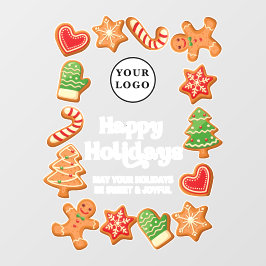 Vinilos Para Cristales Cafe Restaurant Bakery Navidades