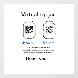 Vinilos Para Cristales Caja virtual de ayuda a través de código q donació