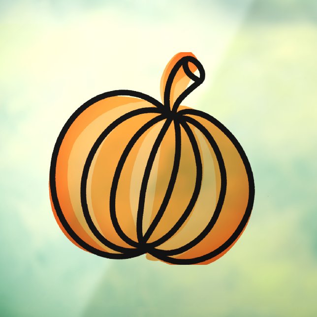 Vinilos Para Cristales Calabaza de Halloween (Hoja 3)