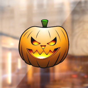Vinilos Para Cristales Calabaza de Halloween