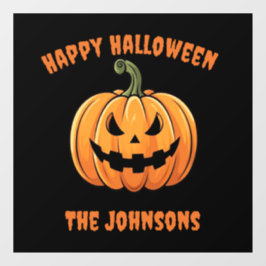 Vinilos Para Cristales Calabaza de personalizado y calabaza alegre Hallow