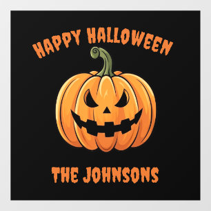 Vinilos Para Cristales Calabaza de personalizado y calabaza alegre Hallow