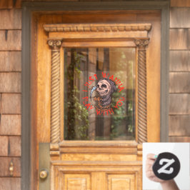 Vinilos Para Cristales Calavera espeluznante de Halloween Segador Siniest