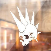 Calavera sin mandíbula punk personalizable versión