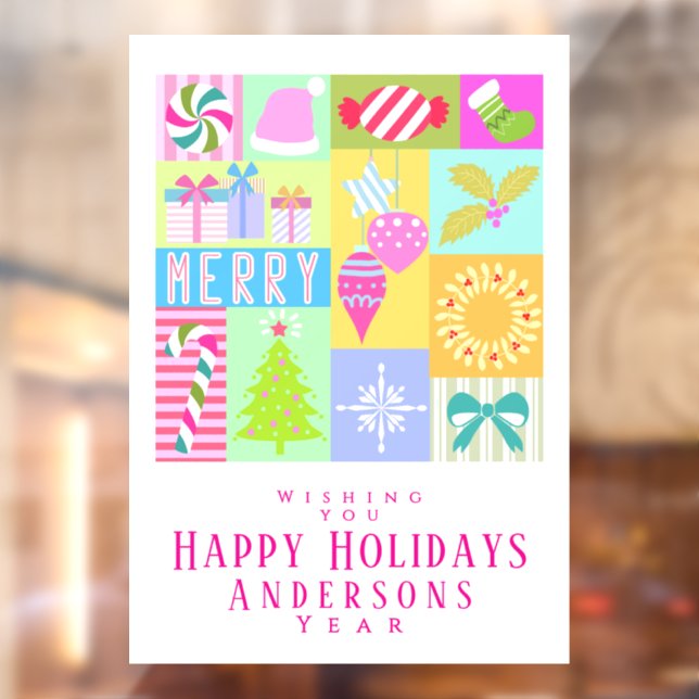 Vinilos Para Cristales Calendario de navidades anticipados (Hoja 2)