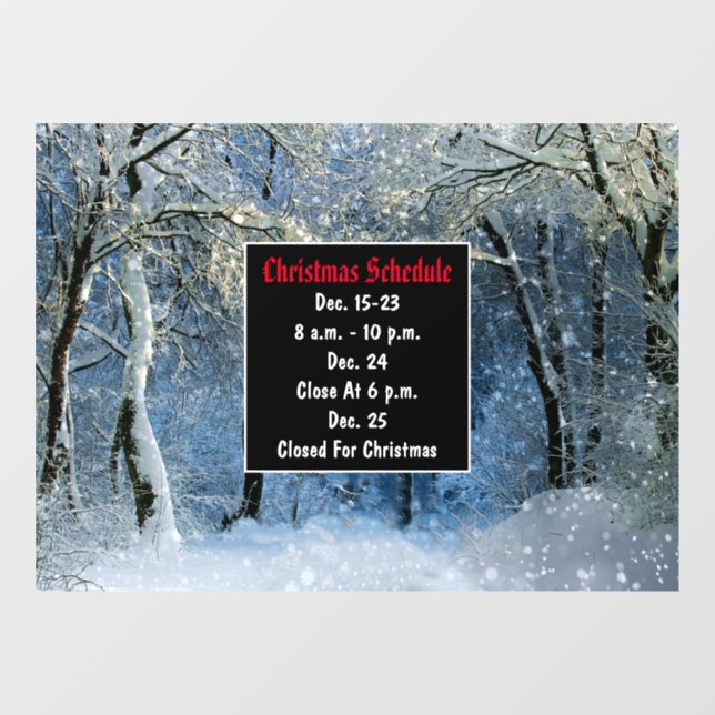 Vinilos Para Cristales Calendario de navidades Purpurinoso de invierno de (Hoja)