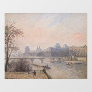 Vinilos Para Cristales Camille Pissarro - El Sena y el Louvre