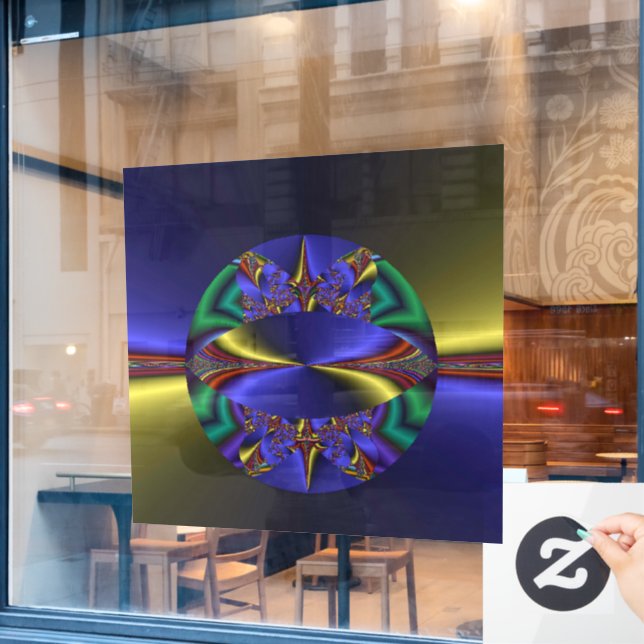 Vinilos Para Cristales Camino al infinito (Ventana de cafetería)