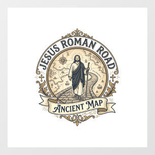 Vinilos Para Cristales Camino Romano Jesús Mapa Antiguo Camino Romano Jes