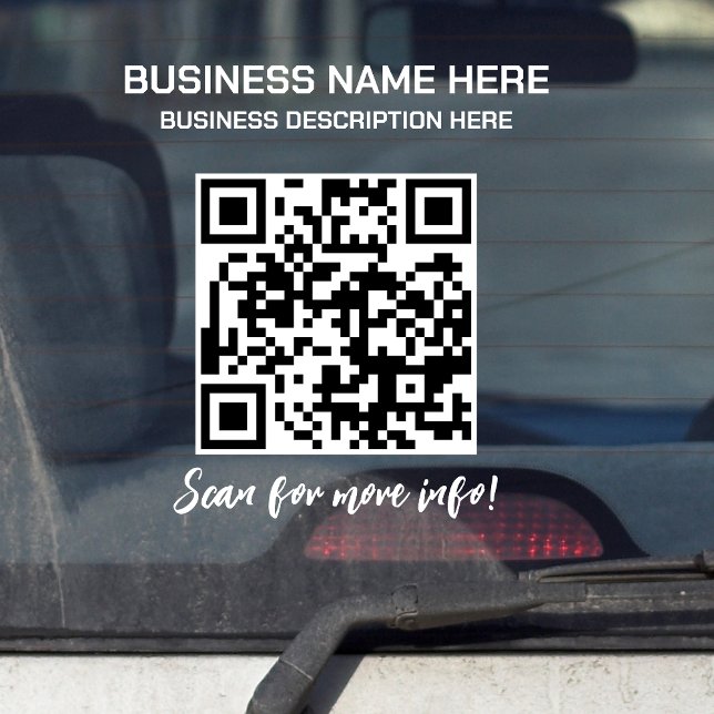 Vinilos Para Cristales Camión de coche de negocios opaco con código QR (Subido por el creador)