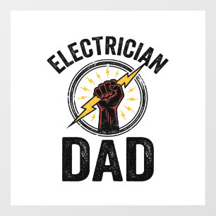 Vinilos Para Cristales Camiseta de vector de grabado vintage de papá elec