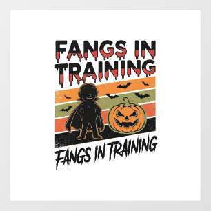 Vinilos Para Cristales Camiseta Divertida de Halloween de Vampiro con Col