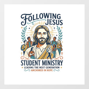 Vinilos Para Cristales Camiseta estilo campamento juvenil Merch Iglesia d
