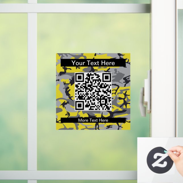 Vinilos Para Cristales Camuflaje Amarillo y Geay, Ejército (Hogar)