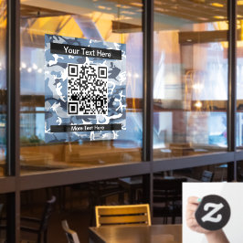 Vinilos Para Cristales Camuflaje azul de nieve en invierno, ejército