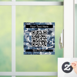 Vinilos Para Cristales Camuflaje azul de nieve en invierno, ejército