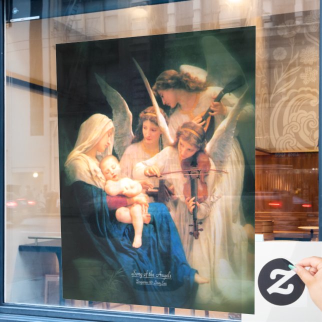 Vinilos Para Cristales Canción de ángeles 1881 (Ventana de cafetería)