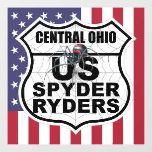 Vinilos Para Cristales Capítulo de Ohio Central - Bandera y logotipo de c