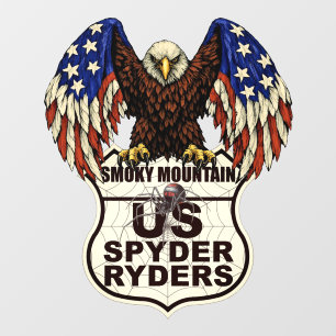 Vinilos Para Cristales Capítulo de Smoky Mountain - Logotipo de águila de