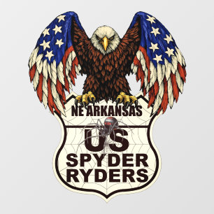 Vinilos Para Cristales Capítulo del NE de Arkansas - Logotipo de águila d