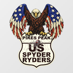 Vinilos Para Cristales Capítulo Pikes Peak - Logotipo de águila de calcom
