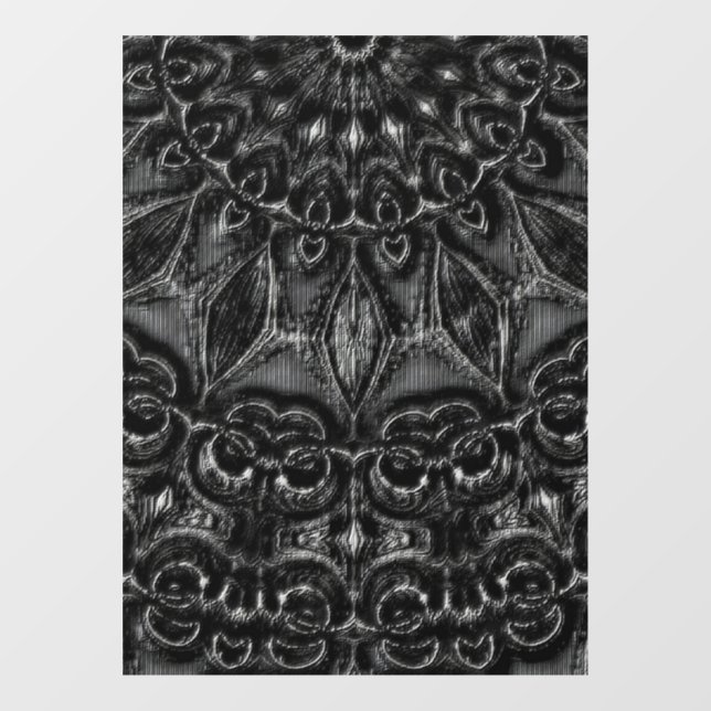 Vinilos Para Cristales Carbón Mandala (Hoja)