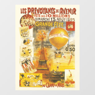 Vinilos Para Cristales Cartel de la Gran Fiesta Antigüedades de París