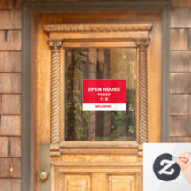 Casa abierta roja y blanca