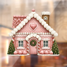 Casa de jengibre rosa