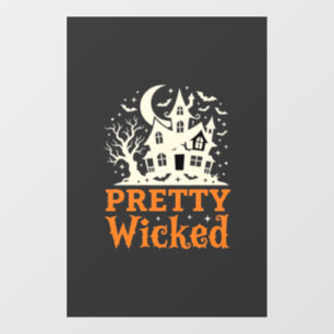 Vinilos Para Cristales Casa Embrujada de Halloween Pretty Wicked_1