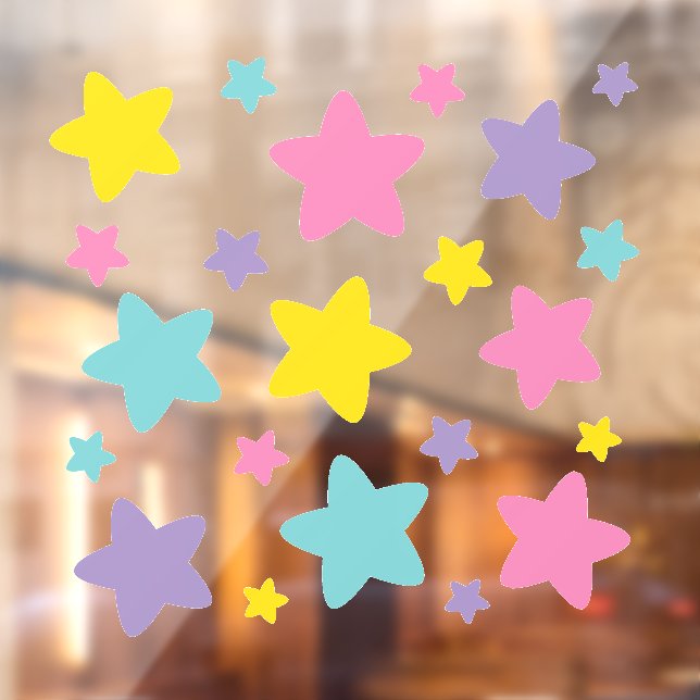 Vinilos Para Cristales Caticorn Stars | (Hoja 2)