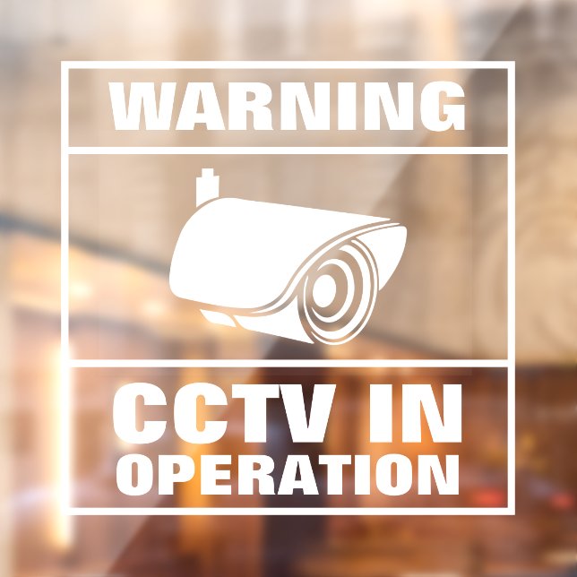 Vinilos Para Cristales CCTV en Operación (Hoja 2)