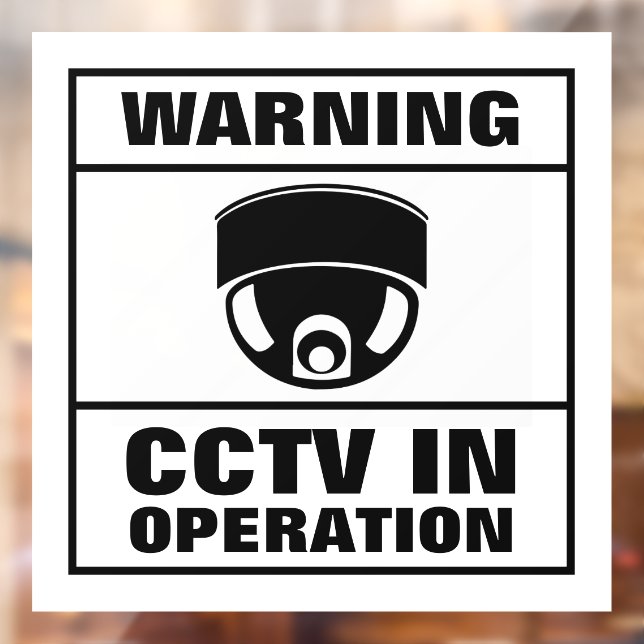Vinilos Para Cristales CCTV en Operación (Hoja 2)