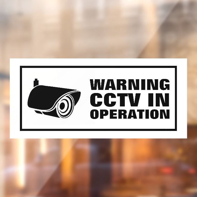 Vinilos Para Cristales CCTV en Operación (Hoja 2)