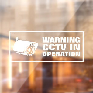 Vinilos Para Cristales CCTV en Operación