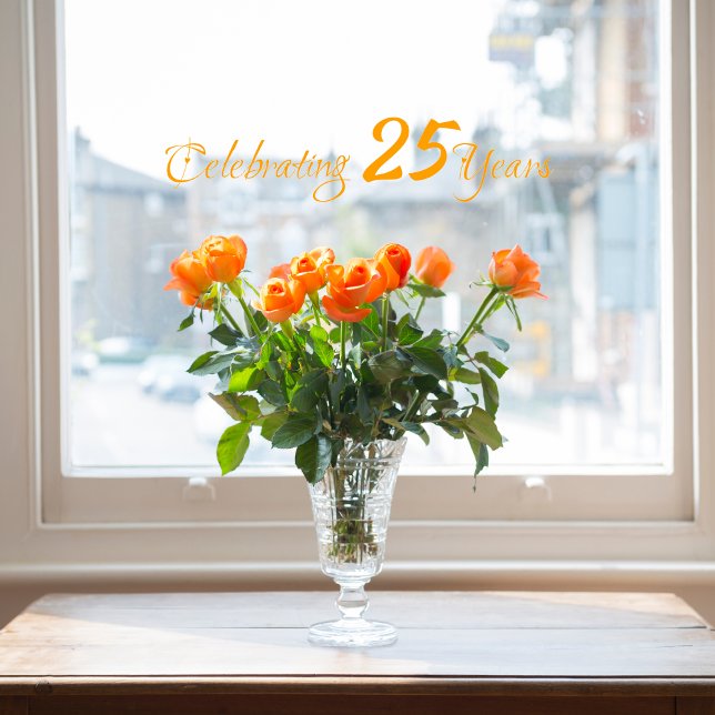 Vinilos Para Cristales Celebración de la ventana de 25 años ( Birthday Depot
Celebrating 25 Years Window Cling)