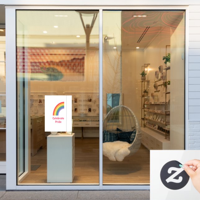 Vinilos Para Cristales Celebrar el orgullo gay LGBT arcoiris (Ventana de la tienda)