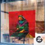 Vinilos Para Cristales Cherokee Nativo Estadounidense Pop Art Wall Decal<br><div class="desc">Los Cherokee eran una tribu nativa americana indígena del suroeste de los Estados Unidos.</div>