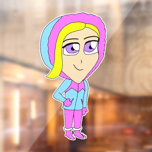 Vinilos Para Cristales chibi (Hoja 2)