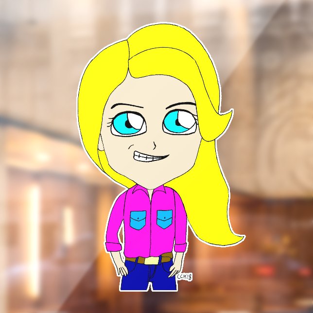 Vinilos Para Cristales chibi (Hoja 2)