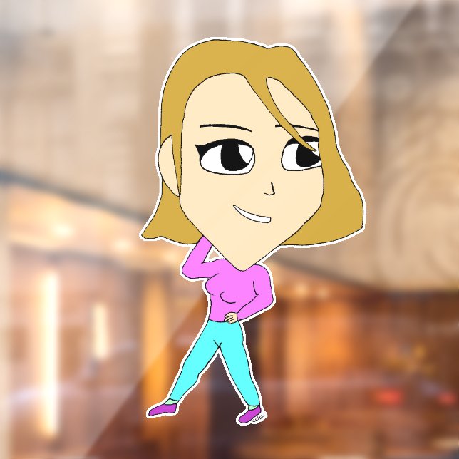 Vinilos Para Cristales chibi (Hoja 2)