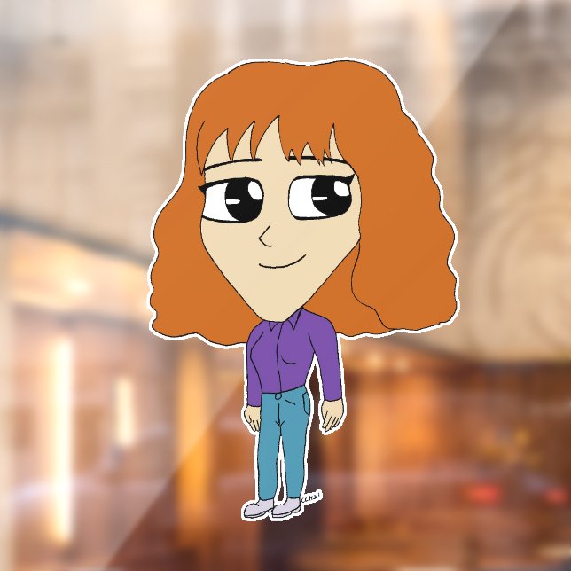 Vinilos Para Cristales chibi (Hoja 2)