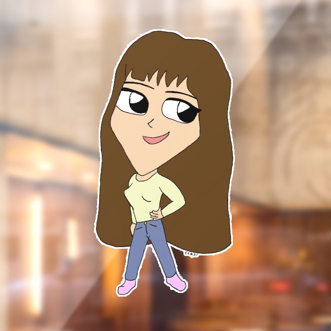 Vinilos Para Cristales chibi (Hoja 2)
