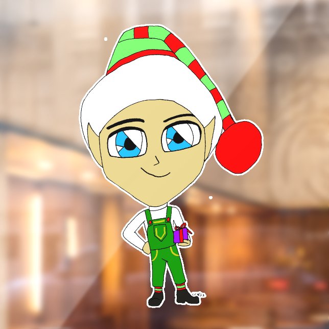 Vinilos Para Cristales chibi elf (Hoja 2)