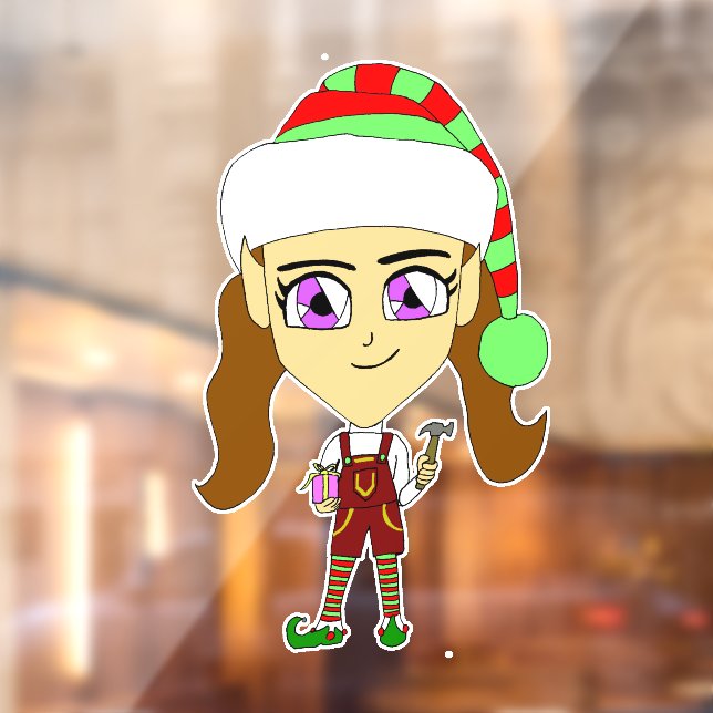 Vinilos Para Cristales chibi elf (Hoja 2)