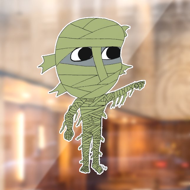 Vinilos Para Cristales chibi mummy (Hoja 2)