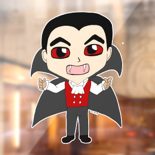 Vinilos Para Cristales chibi vampire